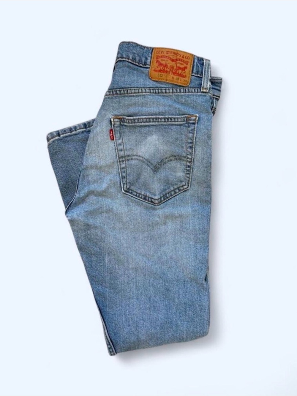 Levi's 512 Men's Light Blue Straight Jeans, 32x30